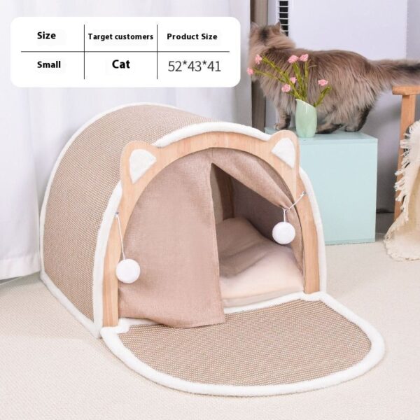 2-in-1 Cat Tent with Scrinding - 图片 5