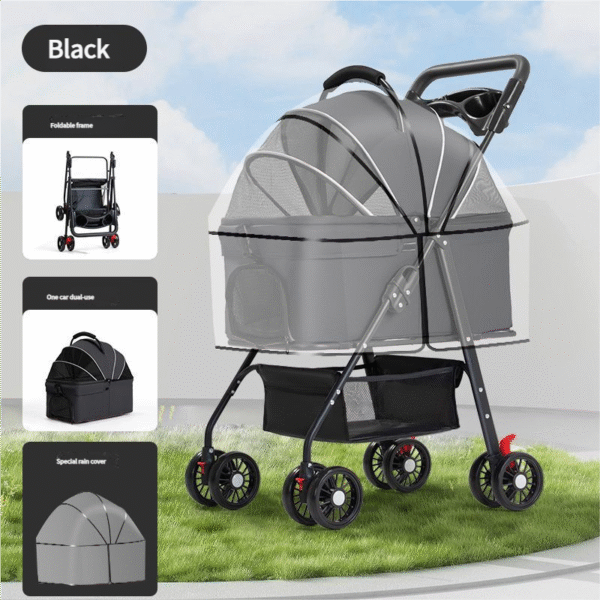 Pet stroller for dogs and cats - 图片 3