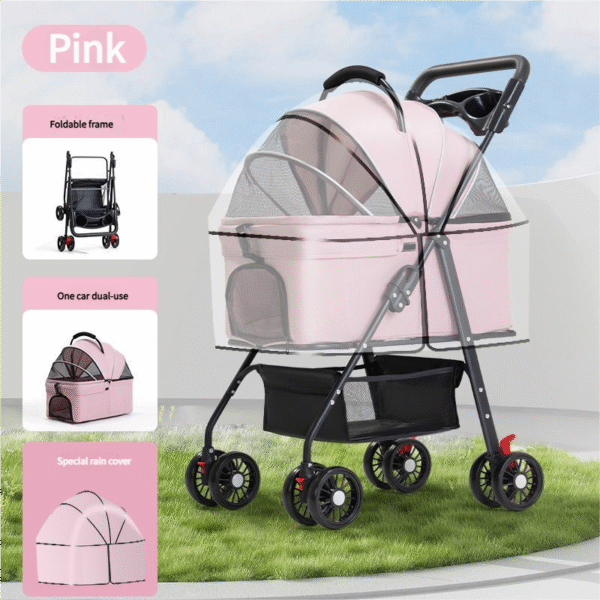 Pet stroller for dogs and cats - 图片 2