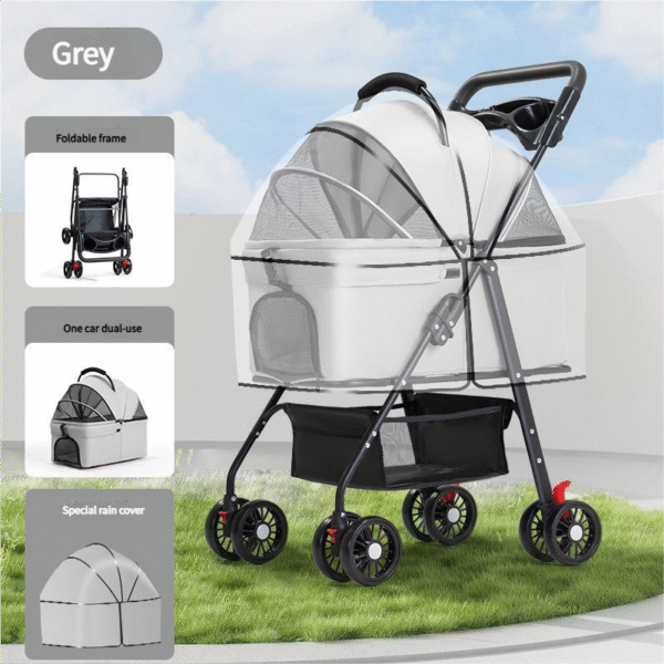 Pet stroller for dogs and cats - 图片 4