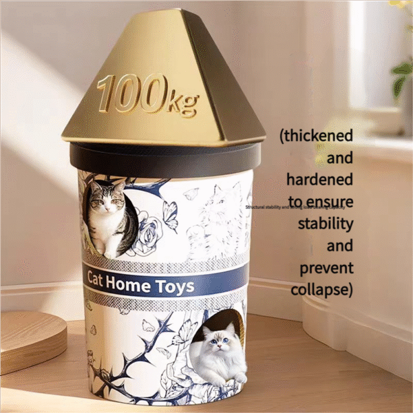 Double-layer cat bed, cat scratching board, milk tea bucket - 图片 2