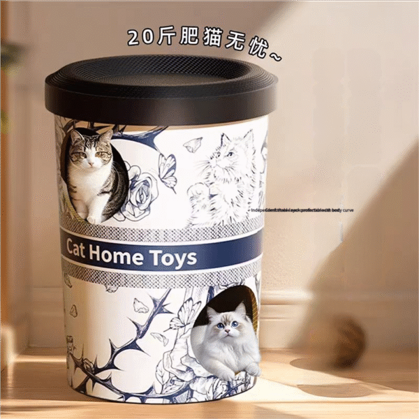Double-layer cat bed, cat scratching board, milk tea bucket - 图片 4